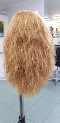 Lang blond haar